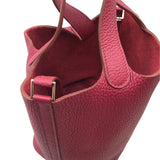 エルメス HERMES ピコタンロックPM □N刻印 トスカ シルバー金具 トリヨン レディース ハンドバッグ