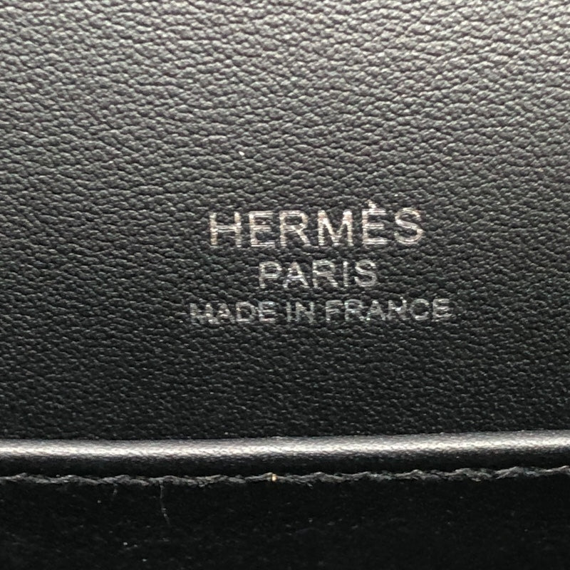 エルメス HERMES ゲタ B刻 エベンヌ　シルバー金具 シェーブル レディース ショルダーバッグ