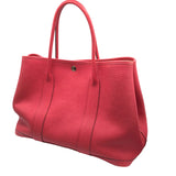 エルメス HERMES ガーデンパーティPM □N刻 ルージェピヴォワンヌ　シルバー金具 カントリー レディース ハンドバッグ