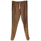 グッチ GUCCI サイドラインGGトラックパンツ 545534 キャメル ポリエステル メンズ パンツ