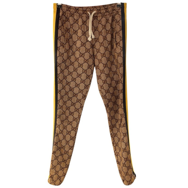 グッチ GUCCI サイドラインGGトラックパンツ 545534 キャメル ポリエステル メンズ パンツ