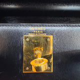 エルメス HERMES ケリー28 外縫い 〇Q刻印 ボックスカーフ ゴールド金具 ボックスカーフ レディース ショルダーバッグ