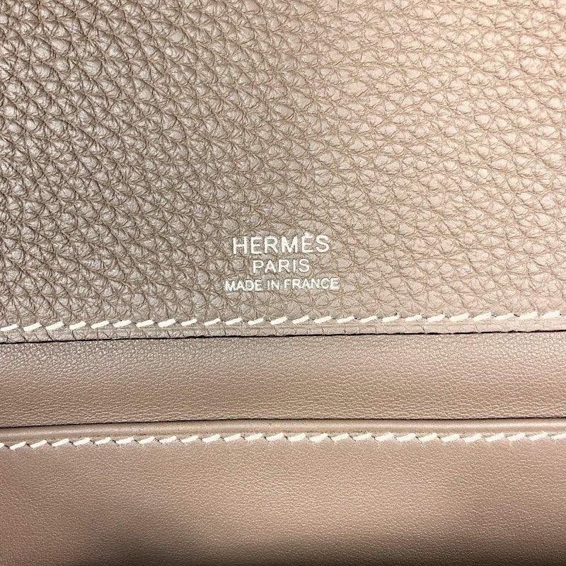 エルメス HERMES サックアデペッシュ メッセンジャー B刻 エトゥープ シルバー金具 トゴ メンズ ショルダーバッグ
