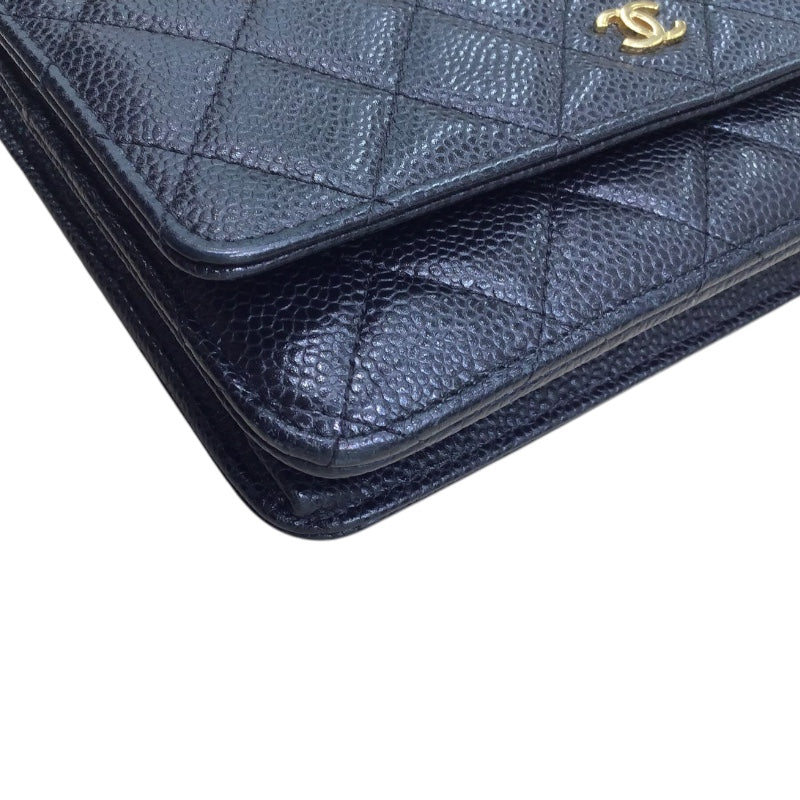 シャネル CHANEL マトラッセ チェーンウォレット ブラック キャビアスキン レディース ショルダーバッグ | 中古ブランドリユースショップ  OKURA(おお蔵)