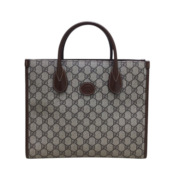 グッチ GUCCI GGスモールトートバッグ 659983 ブラウン GGキャンバス ユニセックス トートバッグ