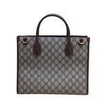 グッチ GUCCI GGスモールトートバッグ 659983 ブラウン GGキャンバス ユニセックス トートバッグ