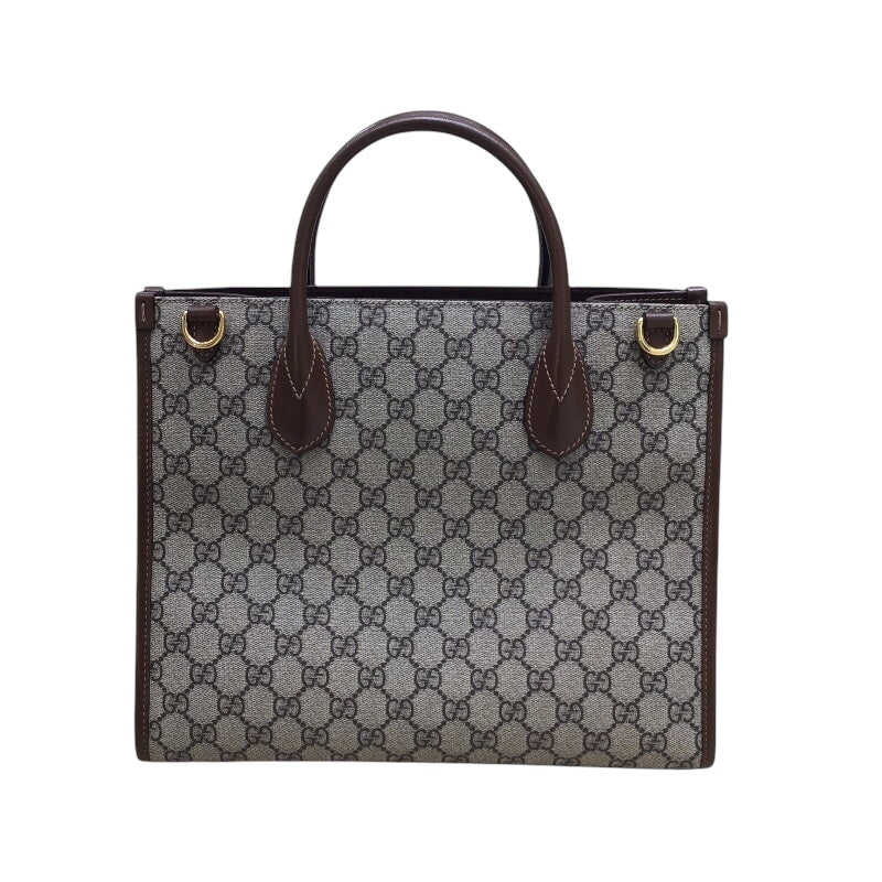 GUCCI グッチ　トートバッグ　GGキャンバス　肩掛け可　ブラウン　大容量 楽天市場】【10%OFF】 グッチ トートバッグ 2WAYバッグ ジャンボ