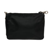 プラダ PRADA Re-Nylon サフィアーノショルダーバッグ 2VH113 ブラック ナイロン ナイロン/サフィアーノ レディース ショルダーバッグ
