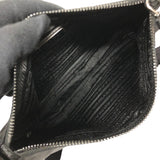 プラダ PRADA Re-Nylon サフィアーノショルダーバッグ 2VH113 ブラック ナイロン ナイロン/サフィアーノ レディース ショルダーバッグ