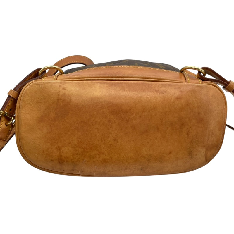 ルイ・ヴィトン LOUIS VUITTON モンスリMM M51136 ブラウン モノグラムキャンバス レディース リュック・デイパック