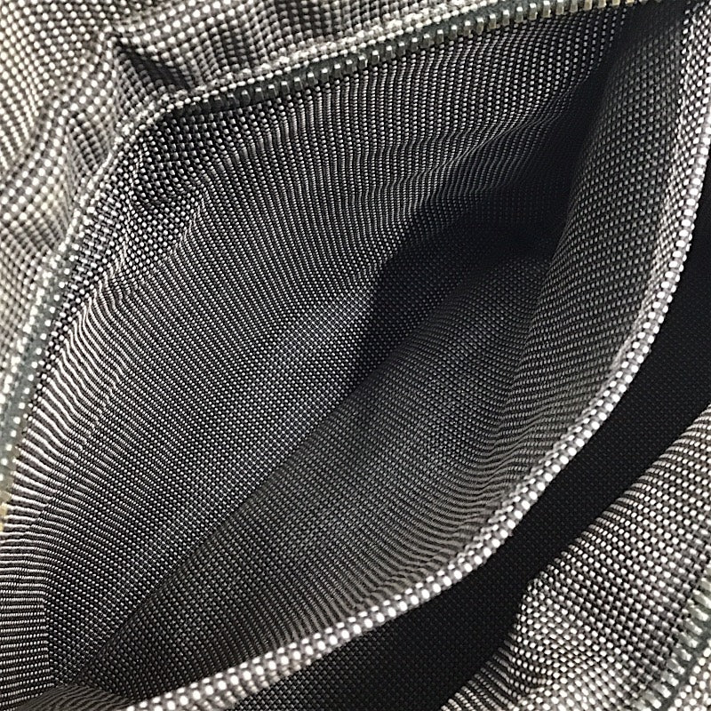 エルメス HERMES エールライントートPM グレー×SV金具 ナイロン/キャンバス レディース ハンドバッグ