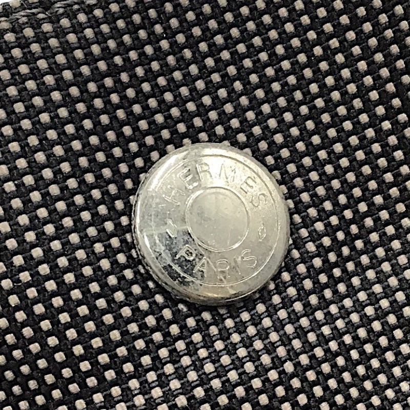 エルメス HERMES エールライントートPM グレー×SV金具 ナイロン/キャンバス レディース ハンドバッグ