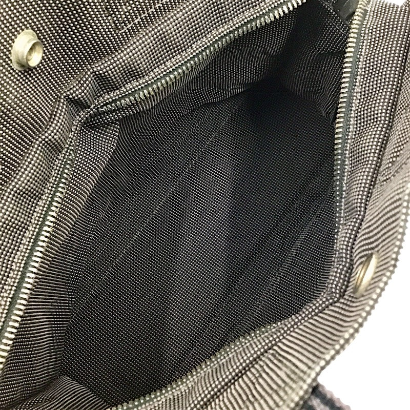 エルメス HERMES エールライントートPM グレー×SV金具 ナイロン/キャンバス レディース ハンドバッグ