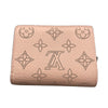 ルイ・ヴィトン LOUIS VUITTON ポルトフォイユ・クレア M80629 ピンク マヒナ レディース 二つ折り財布