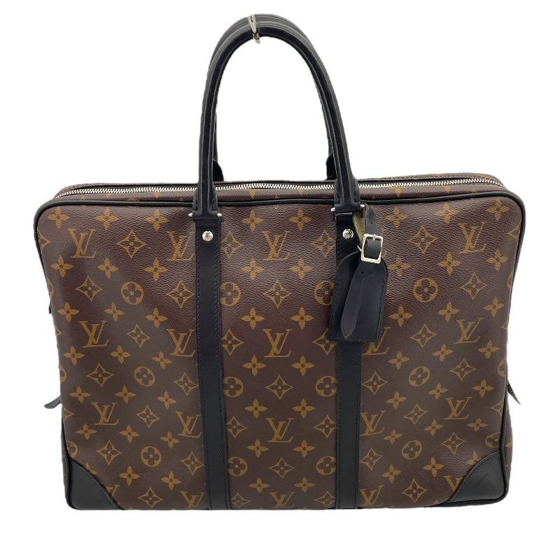 ルイ・ヴィトン LOUIS VUITTON ポルトドキュマン・ヴォワヤージュ Ｍ40225 ブラウン モノグラム・エクリプス メンズ ビジネスバッグ
