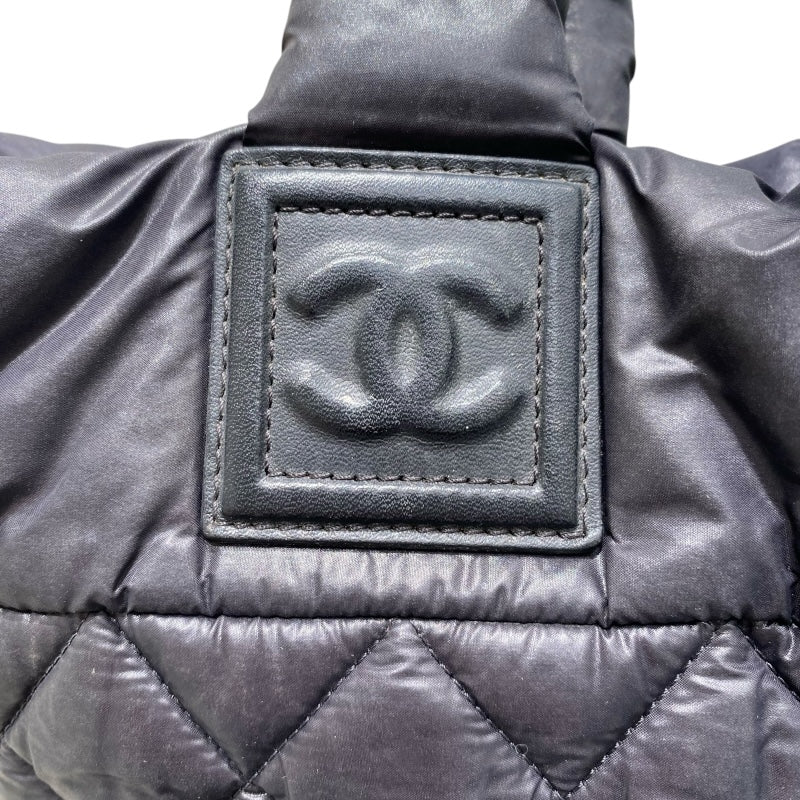シャネル CHANEL ココクーントートPM A48610 ブラック ナイロン レディース トートバッグ