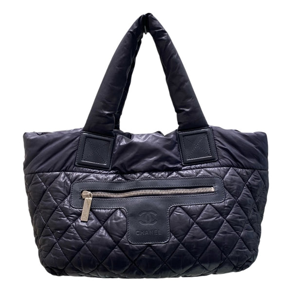 シャネル CHANEL ココクーントートPM A48610 ブラック ナイロン レディース トートバッグ