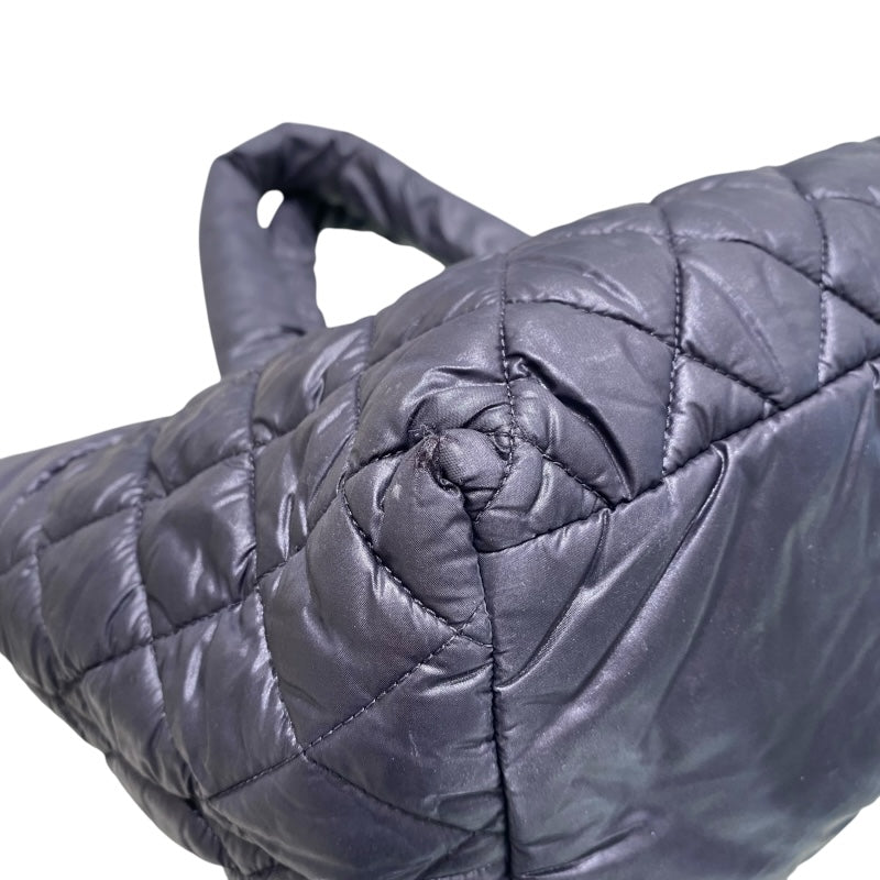 シャネル CHANEL ココクーントートPM A48610 ブラック ナイロン レディース トートバッグ