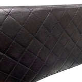 シャネル CHANEL フルフラップ チェーンショルダーバッグ ブラック ラム レディース ショルダーバッグ