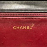 シャネル CHANEL フルフラップ チェーンショルダーバッグ ブラック ラム レディース ショルダーバッグ