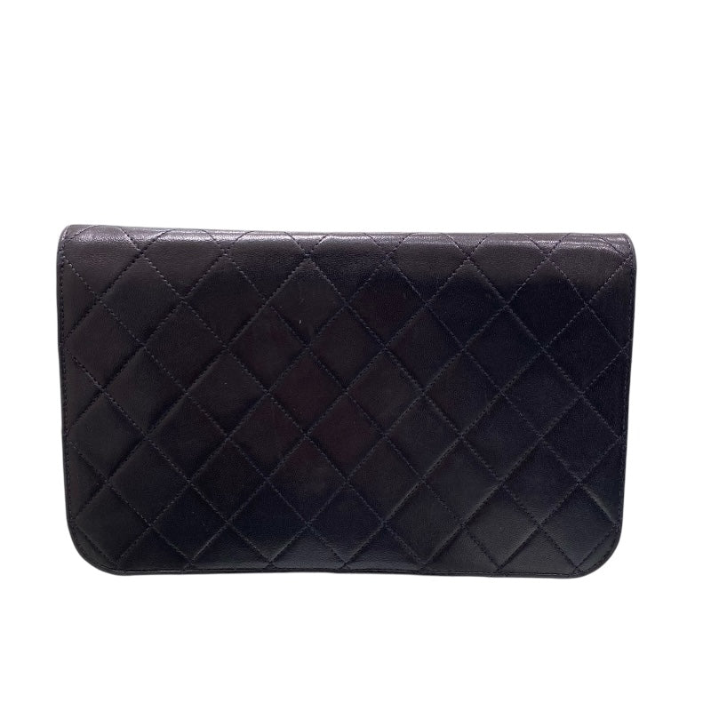 シャネル CHANEL フルフラップ チェーンショルダーバッグ ブラック ラム レディース ショルダーバッグ