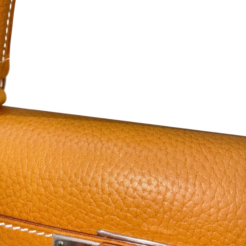 エルメス HERMES ケリー28 D刻 ナチュラルサブレ　シルバー金具 ヴァッシュリエジュ レディース ハンドバッグ