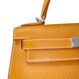 エルメス HERMES ケリー28 D刻 ナチュラルサブレ　シルバー金具 ヴァッシュリエジュ レディース ハンドバッグ
