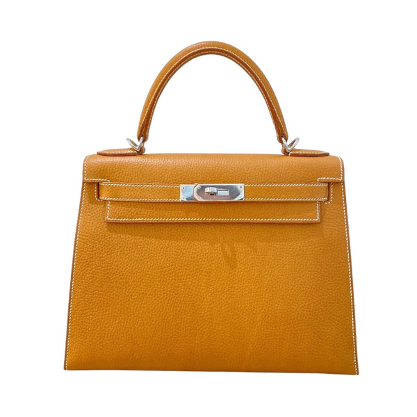 エルメス HERMES ケリー28 D刻 ナチュラルサブレ　シルバー金具 ヴァッシュリエジュ レディース ハンドバッグ