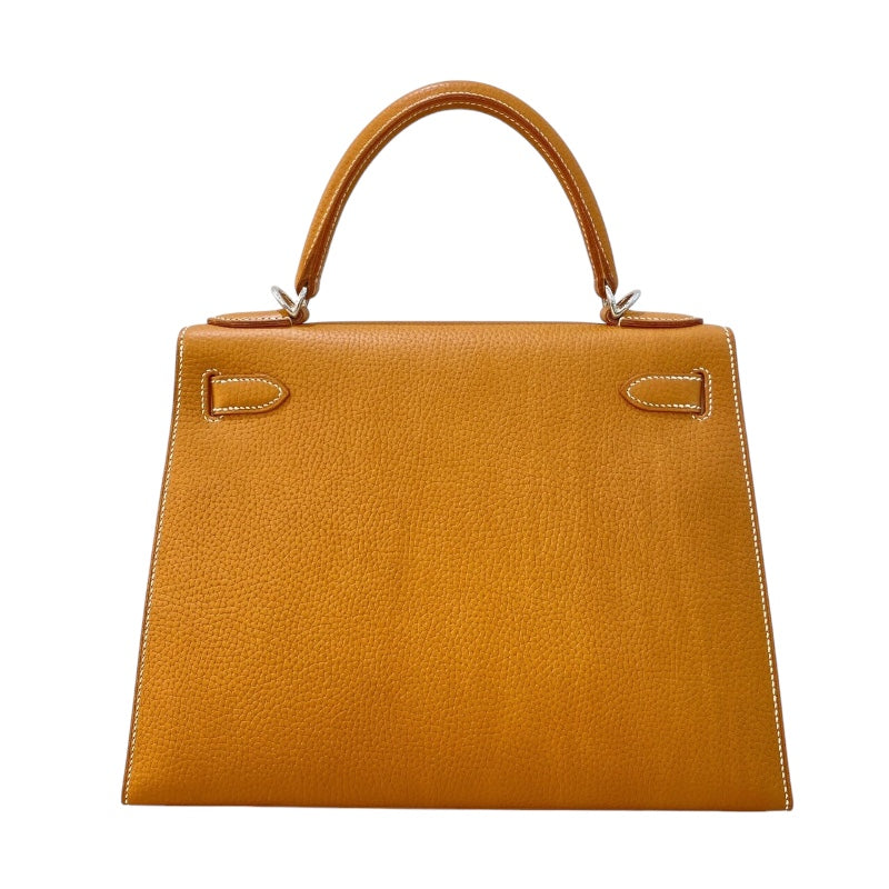 エルメス HERMES ケリー28 D刻 ナチュラルサブレ シルバー金具