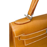 エルメス HERMES ケリー28 D刻 ナチュラルサブレ　シルバー金具 ヴァッシュリエジュ レディース ハンドバッグ