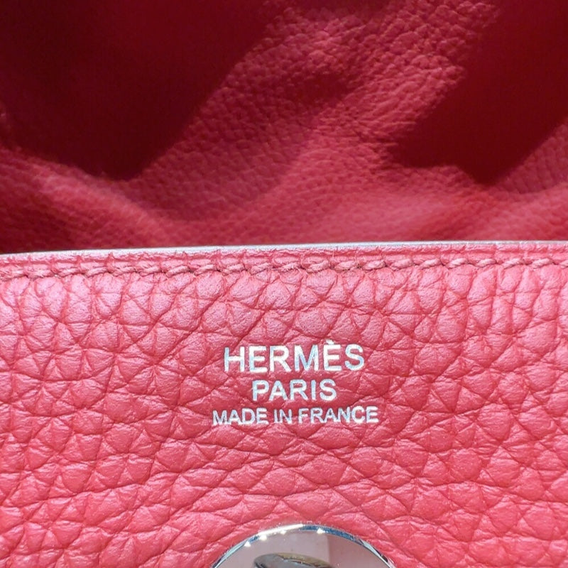 エルメス HERMES リンディ30 □P刻印　(2012年製) ルージュグレナ シルバー金具  トリヨンクレマンス レディース ショルダーバッグ