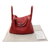 エルメス HERMES リンディ30 □P刻印　(2012年製) ルージュグレナ シルバー金具  トリヨンクレマンス レディース ショルダーバッグ