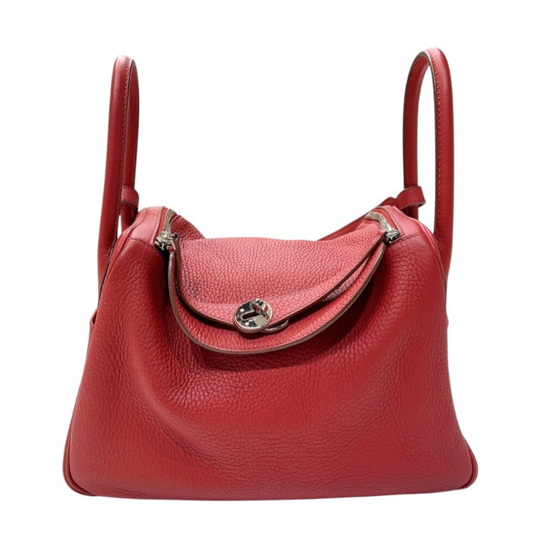 エルメス HERMES リンディ30 □P刻印　(2012年製) ルージュグレナ シルバー金具  トリヨンクレマンス レディース ショルダーバッグ