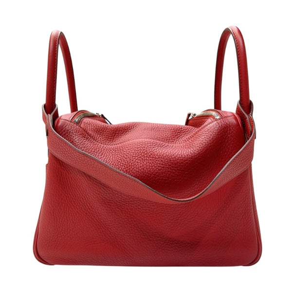 エルメス HERMES リンディ30 □P刻印　(2012年製) ルージュグレナ シルバー金具  トリヨンクレマンス レディース ショルダーバッグ