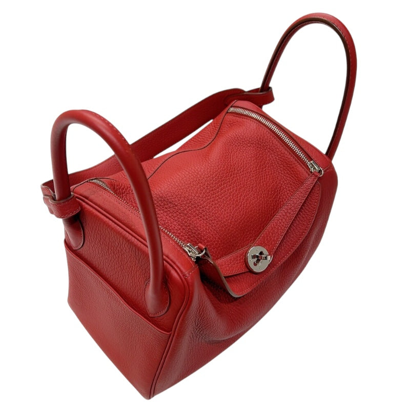 エルメス HERMES リンディ30 □P刻印　(2012年製) ルージュグレナ シルバー金具  トリヨンクレマンス レディース ショルダーバッグ
