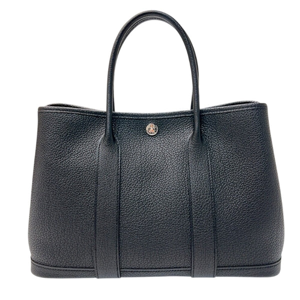 エルメス HERMES ガーデンパーティーTPM U刻印　(2022年製) ブラッ クシルバー金具 ネゴンダ メンズ ハンドバッグ