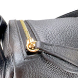 エルメス HERMES リンディミニ B刻印　(2023年製) ブラック ゴールド金具 トリヨンクレマンス レディース ショルダーバッグ