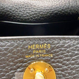 エルメス HERMES リンディミニ B刻印　(2023年製) ブラック ゴールド金具 トリヨンクレマンス レディース ショルダーバッグ
