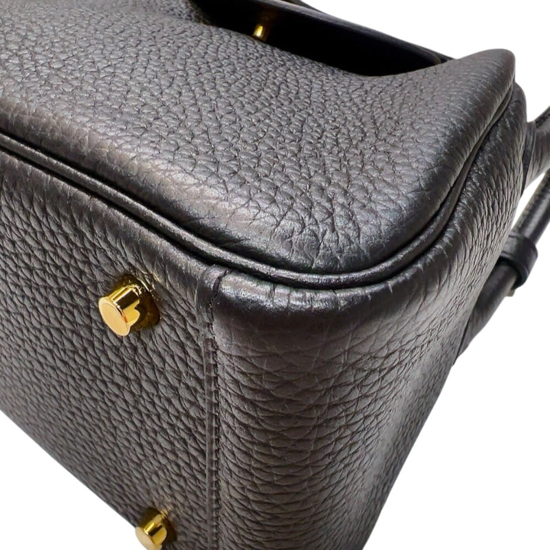 エルメス HERMES リンディミニ B刻印　(2023年製) ブラック ゴールド金具 トリヨンクレマンス レディース ショルダーバッグ