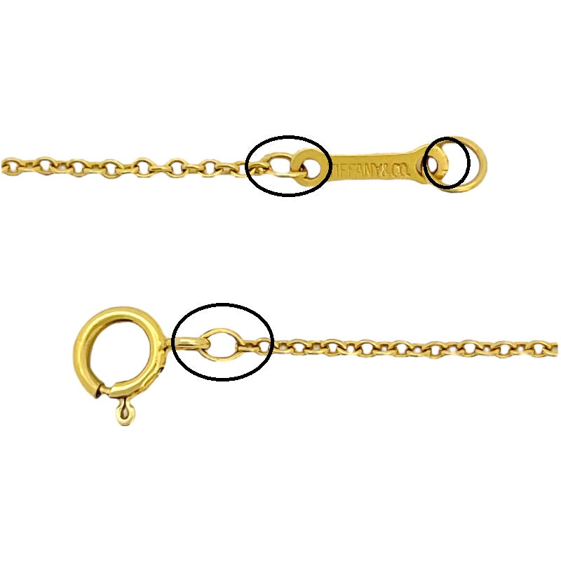 ティファニー TIFFANY＆CO ビーン ネックレス K18YG ジュエリー