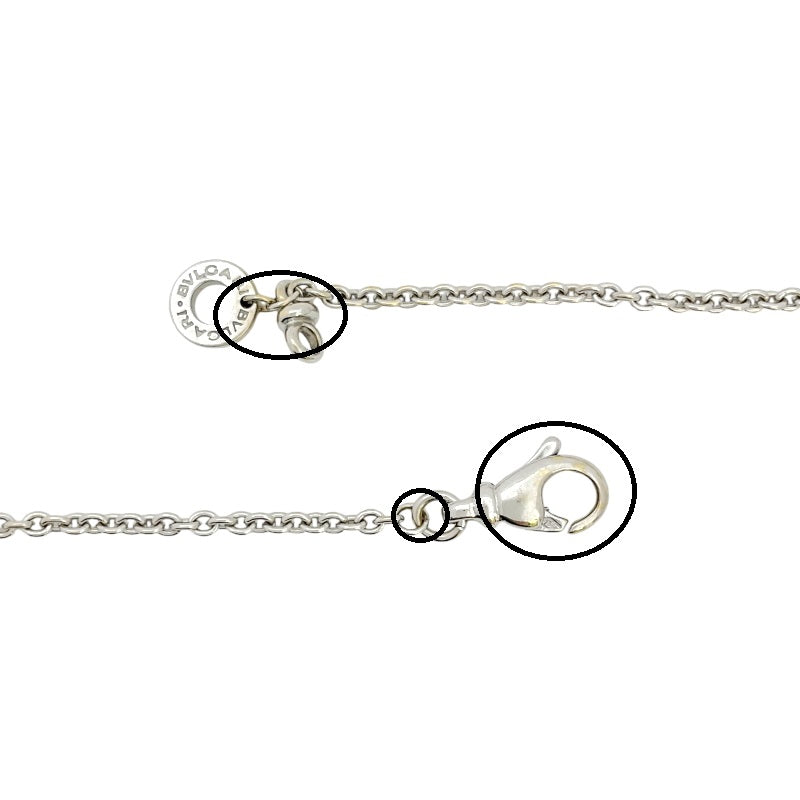 ブルガリ BVLGARI ブルガリブルガリ ダイヤモンドネックレス K18WG ダイヤモンド ジュエリー