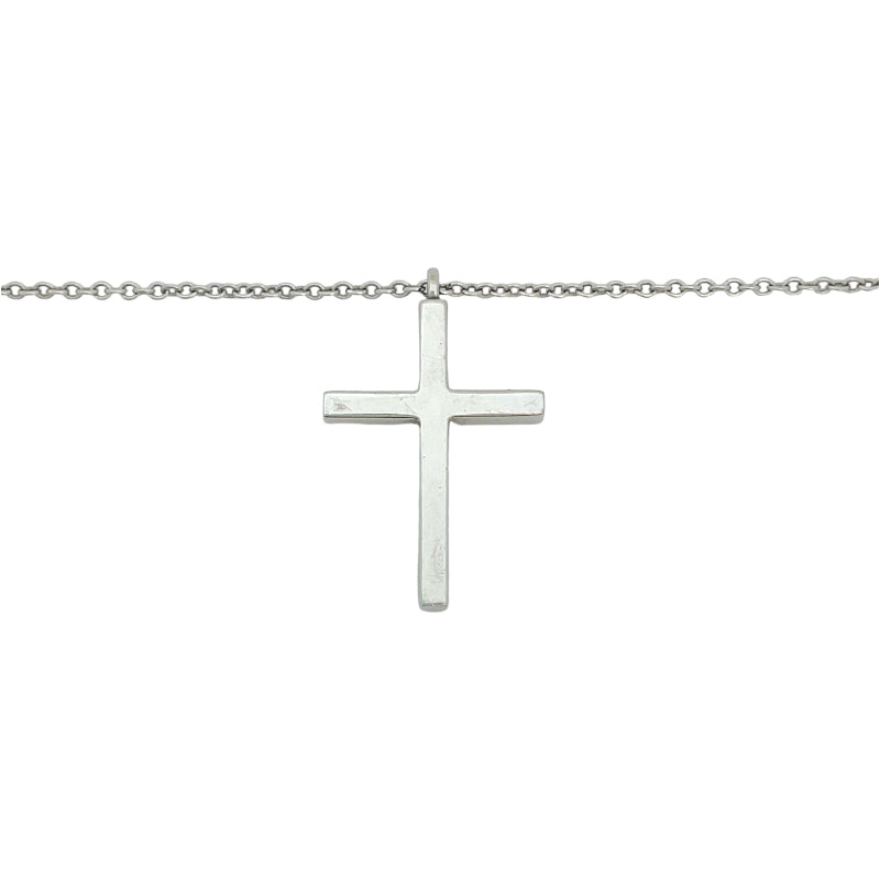 ティファニー TIFFANY＆CO メトロクロス ネックレス K18WG