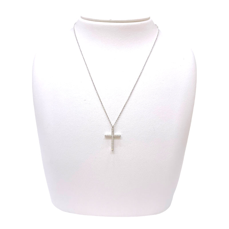 TIFFANY&Co. ティファニー メトロクロス ネックレス 18金 K18