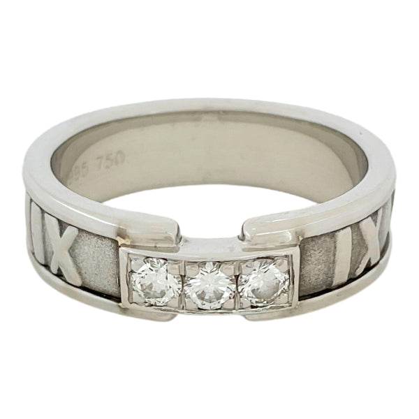 ティファニー TIFFANY＆CO アトラス 3Pダイヤモンド リング K18WG ダイヤモンド ジュエリー