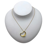 ティファニー TIFFANY＆CO オープンハートネックレス 750YG ジュエリー