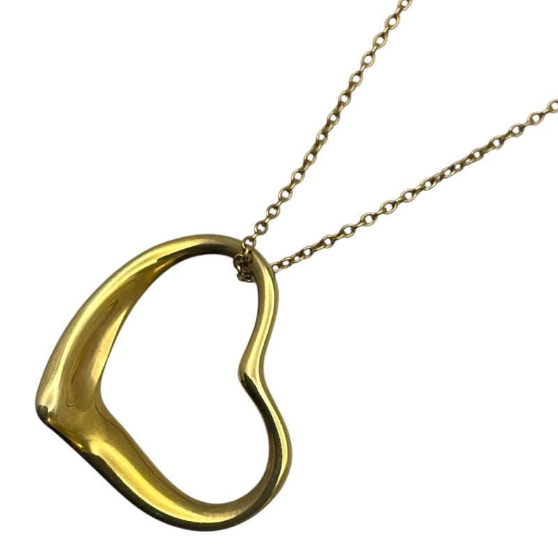 ティファニー TIFFANY＆CO オープンハートネックレス 750YG ジュエリー