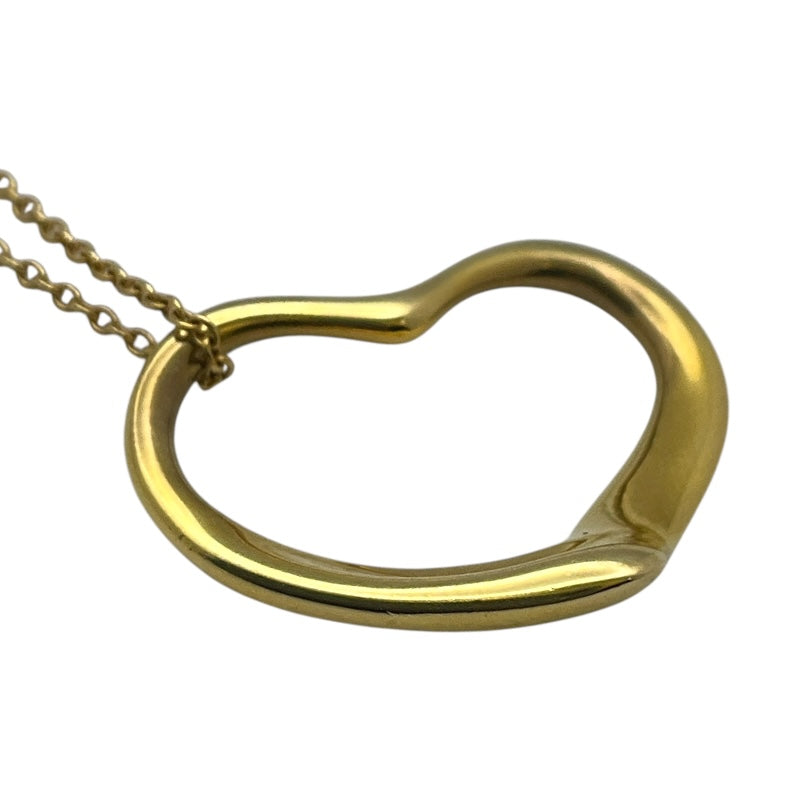 ティファニー TIFFANY＆CO オープンハートネックレス 750YG ジュエリー