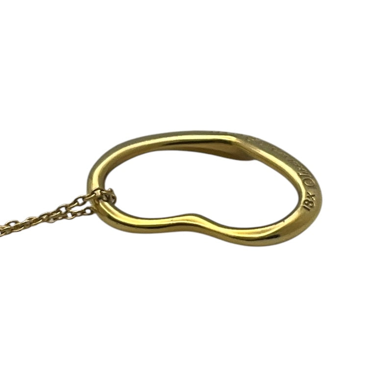 ティファニー TIFFANY＆CO オープンハートネックレス 750YG ジュエリー