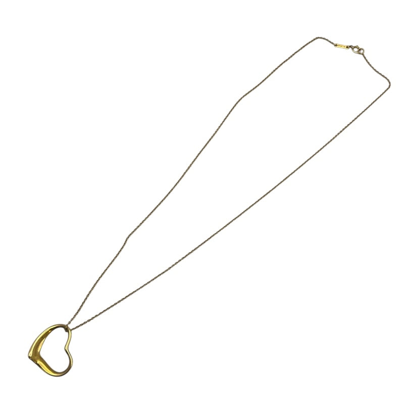 ティファニー TIFFANY＆CO オープンハートネックレス 750YG ジュエリー