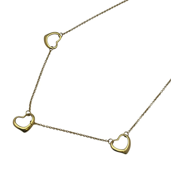 ティファニー TIFFANY＆CO オープンハートネックレス 750YG ジュエリー